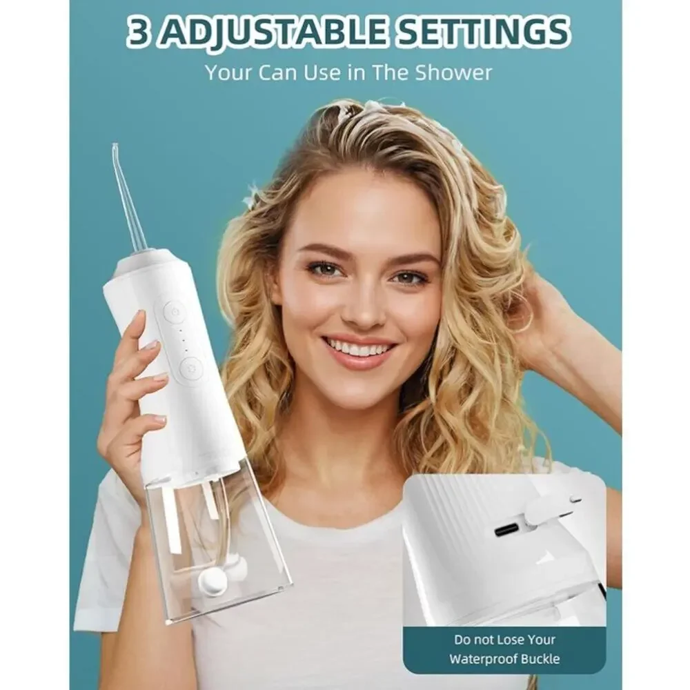 Oral Irrigator, 3 Modes 4 Replaceable Jet Tips